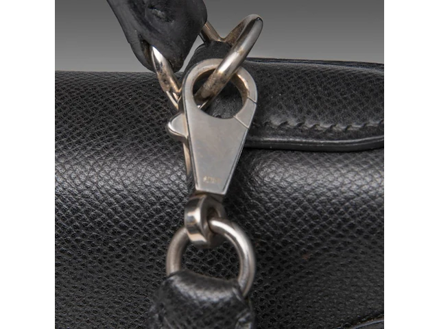 A hermès kelly 40 retourné in black veau epsom handbag with ck hardware 27 x 40 x 13 cm. (10.63 x 15 3/4 x 5.12 in.) - afbeelding 27 van  36