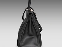 A hermès kelly 40 retourné in black veau epsom handbag with ck hardware 27 x 40 x 13 cm. (10.63 x 15 3/4 x 5.12 in.) - afbeelding 31 van  36