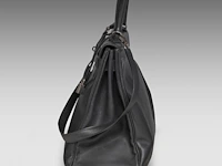 A hermès kelly 40 retourné in black veau epsom handbag with ck hardware 27 x 40 x 13 cm. (10.63 x 15 3/4 x 5.12 in.) - afbeelding 33 van  36