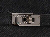 A hermès kelly wallet to go in black calfskin 11 x 20 cm. (4.33 x 7.87 in.) - afbeelding 5 van  9