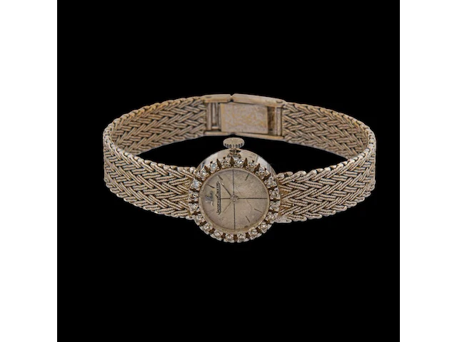 A jaeger-lecoultre ladies wrist watch in 18ct white gold, set with diamonds, weight: 26,4 g - afbeelding 2 van  4