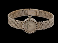 A jaeger-lecoultre ladies wrist watch in 18ct white gold, set with diamonds, weight: 26,4 g - afbeelding 2 van  4