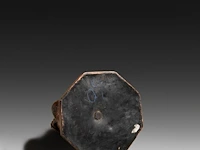 A japanese champlevé enameled bronze depicting buddha, signed, 19th/20thc, h 56 cm - afbeelding 3 van  6