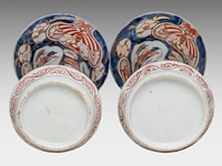 A japanese imari four-piece garniture set, late edo, h 25,5 - 42,5 cm - afbeelding 9 van  10