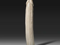 A japanese ivory dildo, 19thc, h 28,5 cm - ø 5 cm - 654g (+) - afbeelding 3 van  5