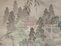 A japanese painting, 'kingfisher in a landscape', colour on paper, signed, meiji period, 56 x 146 cm - afbeelding 5 van  5