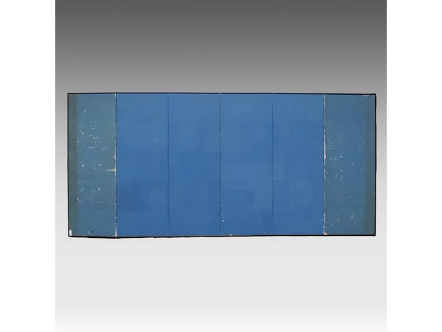A japanese six-panel byobu folding screen with six individual 'bird and flower' paintings on a gold-leaf ground, artist's seals, late meiji period (20thc), 174 x 380 cm - afbeelding 5 van  8
