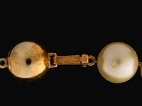 A jka köhle pastel pearl necklace, 14ct gold clasp, l 47 cm - afbeelding 3 van  4