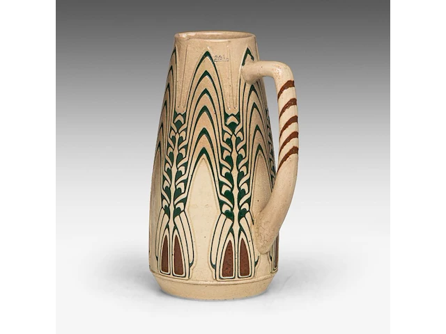 A jugendstil ceramic pitcher by peter behrens, ca. 1907 28 cm. (11.01 in.) - afbeelding 2 van  9