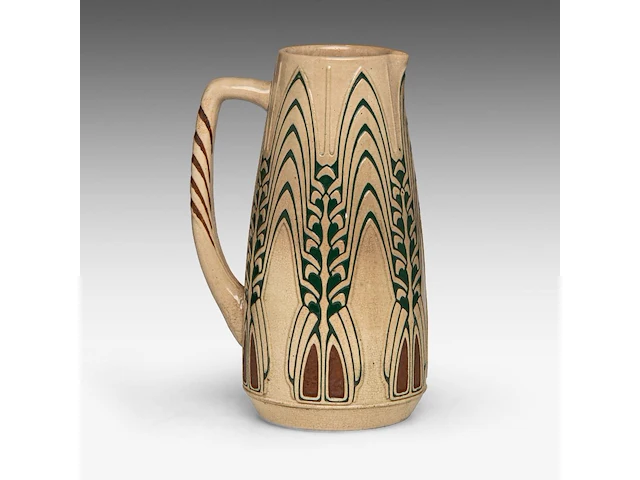 A jugendstil ceramic pitcher by peter behrens, ca. 1907 28 cm. (11.01 in.) - afbeelding 4 van  9