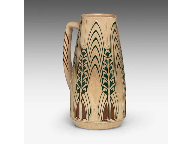 A jugendstil ceramic pitcher by peter behrens, ca. 1907 28 cm. (11.01 in.) - afbeelding 5 van  9