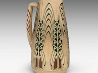 A jugendstil ceramic pitcher by peter behrens, ca. 1907 28 cm. (11.01 in.) - afbeelding 5 van  9