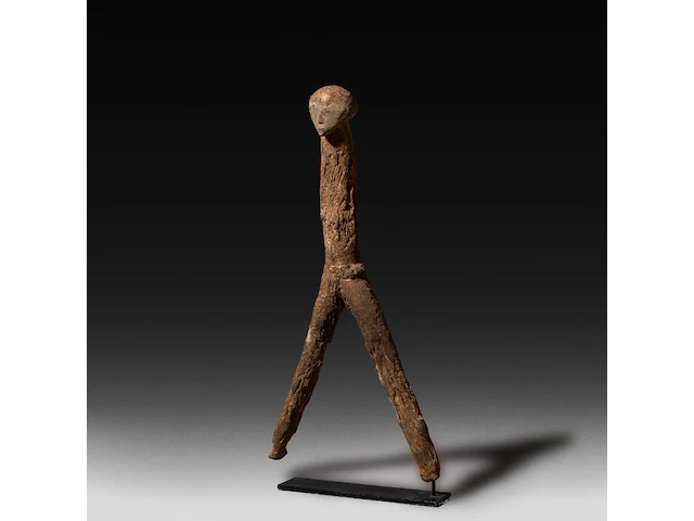 A kpiin dâa phallic ancestor figure, dagari people, burkina faso, h 81 cm - afbeelding 1 van  6