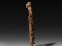 A kpiin dâa phallic ancestor figure, dagari people, burkina faso, h 81 cm - afbeelding 3 van  6