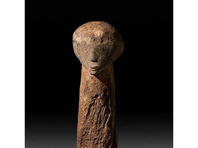 A kpiin dâa phallic ancestor figure, dagari people, burkina faso, h 81 cm - afbeelding 4 van  6