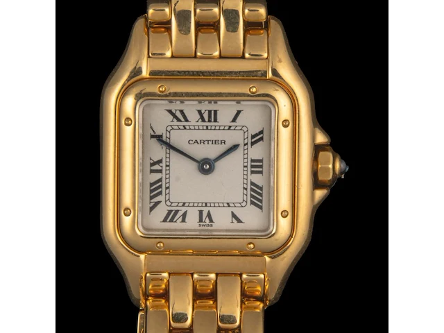 A ladies' cartier panthère de cartier, 18k yellow gold, quartz wristwatch - afbeelding 2 van  9