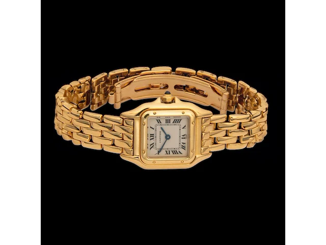 A ladies' cartier panthère de cartier, 18k yellow gold, quartz wristwatch - afbeelding 3 van  9