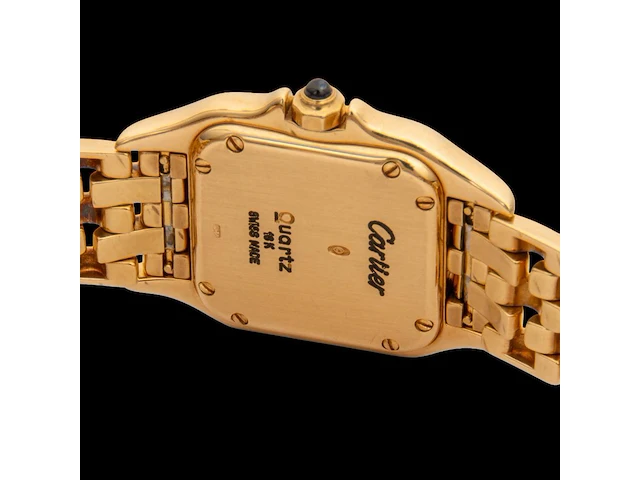 A ladies' cartier panthère de cartier, 18k yellow gold, quartz wristwatch - afbeelding 4 van  9