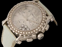 A ladies' chopard happy sport chronograph, ref. 8499, stainless steel with diamond bezel and five floating diamonds - afbeelding 8 van  14