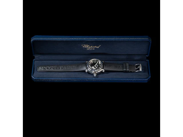 A ladies' chopard happy sport happy fish, ref. 8347, stainless steel with floating diamonds - afbeelding 2 van  23