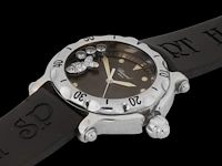 A ladies' chopard happy sport happy fish, ref. 8347, stainless steel with floating diamonds - afbeelding 17 van  23