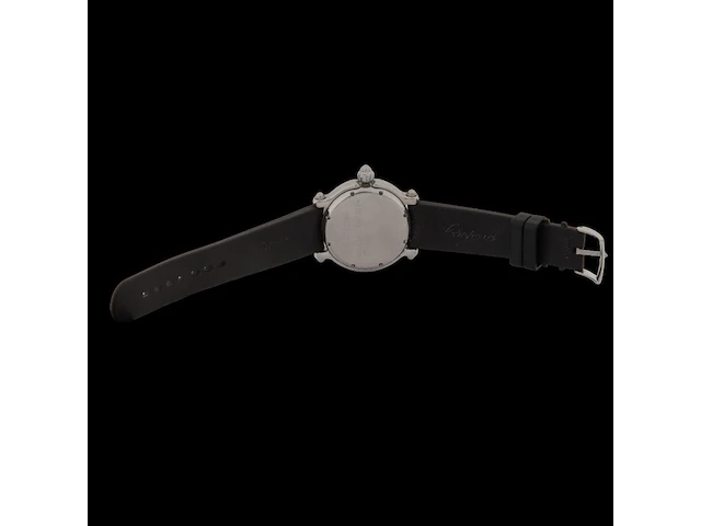 A ladies' chopard happy sport happy fish, ref. 8347, stainless steel with floating diamonds - afbeelding 18 van  23