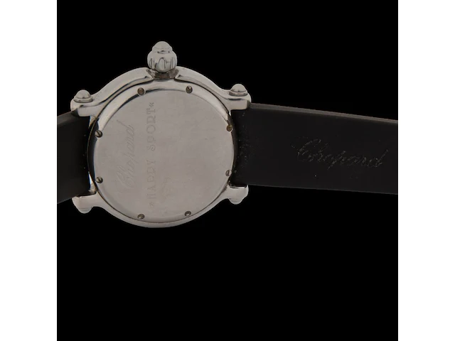 A ladies' chopard happy sport happy fish, ref. 8347, stainless steel with floating diamonds - afbeelding 19 van  23
