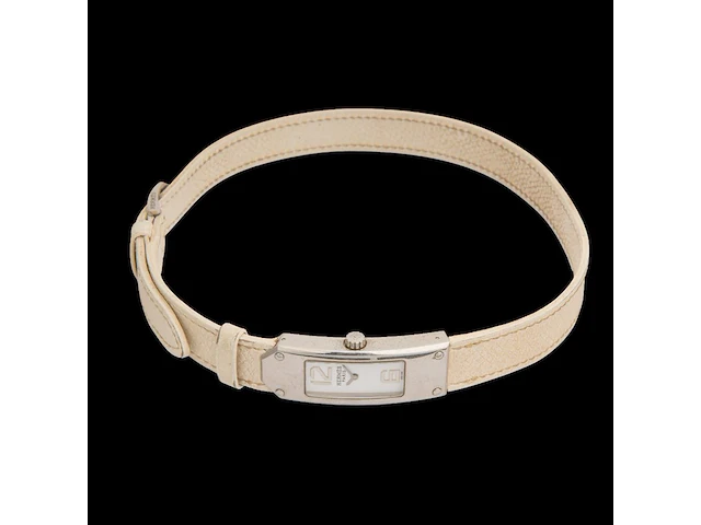 A ladies' hermès kelly 2 stainless steel wristwatch, ref. kt1.210 - afbeelding 3 van  6