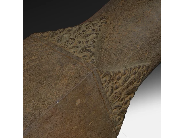 A large carved stone lingam, java, indonesia, 16thc - afbeelding 7 van  7