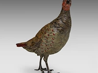 A large cold-painted vienna bronze partridge by franz xavier bergmann (1861-1936), ca. 1900 22 cm. (8.66 in.) - afbeelding 2 van  9