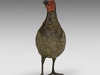 A large cold-painted vienna bronze partridge by franz xavier bergmann (1861-1936), ca. 1900 22 cm. (8.66 in.) - afbeelding 3 van  9