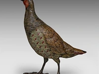 A large cold-painted vienna bronze partridge by franz xavier bergmann (1861-1936), ca. 1900 22 cm. (8.66 in.) - afbeelding 4 van  9