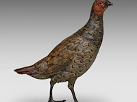 A large cold-painted vienna bronze partridge by franz xavier bergmann (1861-1936), ca. 1900 22 cm. (8.66 in.) - afbeelding 6 van  9