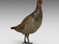 A large cold-painted vienna bronze partridge by franz xavier bergmann (1861-1936), ca. 1900 22 cm. (8.66 in.) - afbeelding 7 van  9