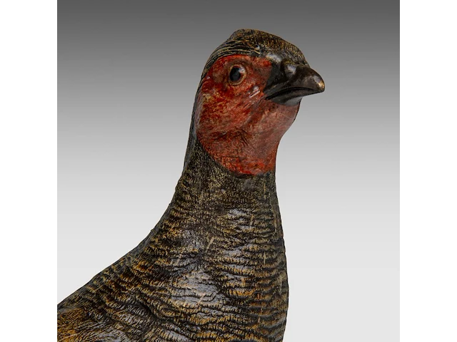 A large cold-painted vienna bronze partridge by franz xavier bergmann (1861-1936), ca. 1900 22 cm. (8.66 in.) - afbeelding 9 van  9