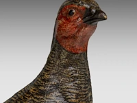 A large cold-painted vienna bronze partridge by franz xavier bergmann (1861-1936), ca. 1900 22 cm. (8.66 in.) - afbeelding 9 van  9
