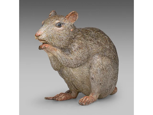 A large cold-painted vienna bronze rat by franz xavier bergmann (1861-1936) 17 cm. (6.69 in.) - afbeelding 3 van  7