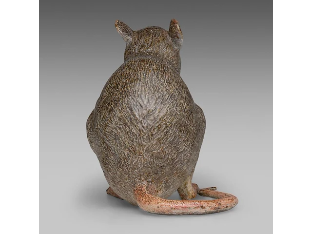 A large cold-painted vienna bronze rat by franz xavier bergmann (1861-1936) 17 cm. (6.69 in.) - afbeelding 5 van  7