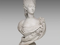 A large sèvres-type biscuit bust of marie-adélaïde-clotilde de france, queen of sardinia (1759-1802) 72 cm. (28.35 in.)