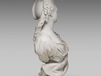A large sèvres-type biscuit bust of marie-adélaïde-clotilde de france, queen of sardinia (1759-1802) 72 cm. (28.35 in.) - afbeelding 5 van  7