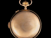 A 'le phare' gold minute repeater chronograph hunter case pocket watch, about 1900 - afbeelding 4 van  6