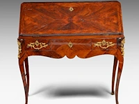 A louis xv gilt bronze mounted rosewood veneered secretaire, mid 18thc 98 x 98 x 52 cm. (38.57 x 38.57 x 20.46 in.) - afbeelding 3 van  7