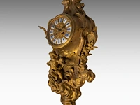 A louis xv style gilt bronze cartel clock, late 19thc 65 x 35 cm. (25.58 x 13.77 in.) - afbeelding 2 van  6