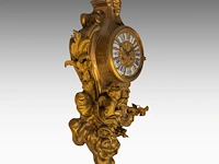 A louis xv style gilt bronze cartel clock, late 19thc 65 x 35 cm. (25.58 x 13.77 in.) - afbeelding 3 van  6
