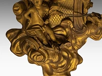 A louis xv style gilt bronze cartel clock, late 19thc 65 x 35 cm. (25.58 x 13.77 in.) - afbeelding 6 van  6