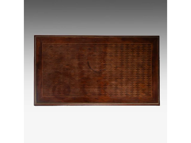 A louis xvi style extendable casino games table, mahogany veneered with gilt bronze mounts, attrib. to françois linke folded: 76 x 91.5 x 51.5 cm. (29.92 x 36.02 x 20.28 in.), extended: 74 x 103.5 x 91.5 cm. (29.12 x 40 - afbeelding 8 van  11