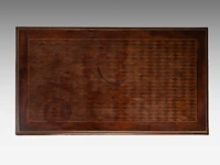 A louis xvi style extendable casino games table, mahogany veneered with gilt bronze mounts, attrib. to françois linke folded: 76 x 91.5 x 51.5 cm. (29.92 x 36.02 x 20.28 in.), extended: 74 x 103.5 x 91.5 cm. (29.12 x 40 - afbeelding 8 van  11