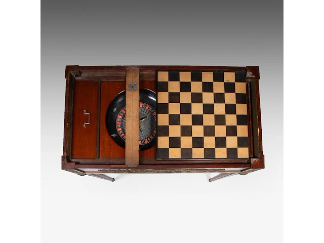 A louis xvi style extendable casino games table, mahogany veneered with gilt bronze mounts, attrib. to françois linke folded: 76 x 91.5 x 51.5 cm. (29.92 x 36.02 x 20.28 in.), extended: 74 x 103.5 x 91.5 cm. (29.12 x 40 - afbeelding 11 van  11