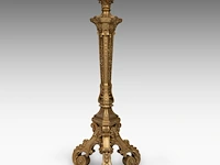 A louis xvi style finely carved giltwood pedestal 150 cm. (59.04 in.) - afbeelding 2 van  7