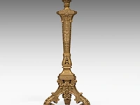 A louis xvi style finely carved giltwood pedestal 150 cm. (59.04 in.) - afbeelding 3 van  7